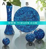 Wholesale Mosaic Glass Craft Set/ Candle Holder For Home Decoration