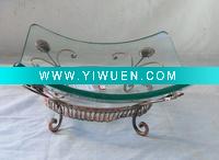 Wholesale Square Shape Glass Fruit Plate