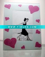Wholesale silk printed glass photo frames