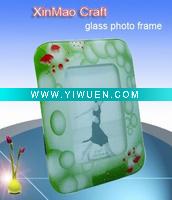 double sided glass photo frame
