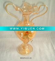 Wholesale hang hollow glass Christmas decoration