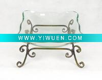 Wholesale Metal Glass Plate