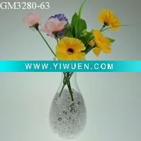 Wholesale colorful glass flower vase