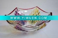 Wholesale Holding fruits crystal glass home decor