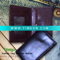 Italian veg leather wallet