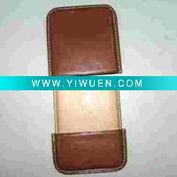Wholesale hand made top quality geniun leather name card holder