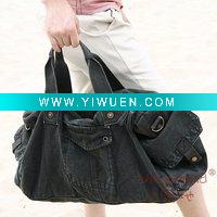 Wholesale 6008 men's shoulder messenger bag, holdall travel bag, cotton canvas duffel bag