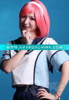 Wholesale COS-002A Fashion Short Anime Pink Wigs