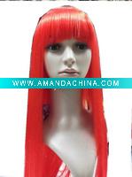 Wholesale long size kanekalon synthetic wigs,many colors available,festival wigs+wholesale price