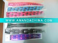 Wholesale Print design synthetic clip in hair extension