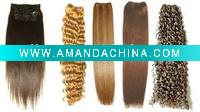 Wholesale Clip On Hair Weft,Synthetic Hair Clips