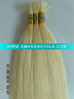 Wholesale blond color 60 silky straigh remy hair bulk