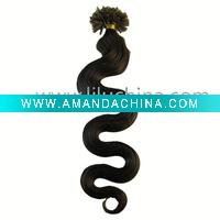 Wholesale 20" Nail tip human hair Extensions 100s #04