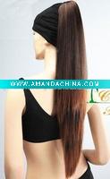 Wholesale Fashion Wefted synthetic hair ponytails, hair bulks, hair bun