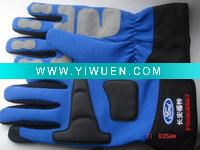 Wholesale Blue Waterproof motocycle gloves spandex