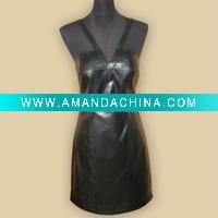 Wholesale Ladies long leather skirt