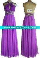Wholesale Purple Casual Bridesmaid Ball Gown Dress 1352#