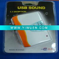 Wholesale Brand New External 7.1 Channel Audio Sound Card/ USB 2.0 Sound card