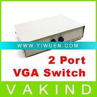 Wholesale 2 Port VGA SVGA LCD Monitor Switch 2 to 1 Selector Box