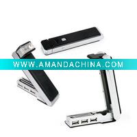 usb hub , 3 port usb hub with book light