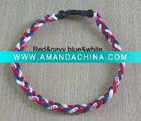 Wholesale weave titanium necklace