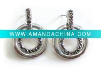 Wholesale PE140314 Round Cloth Earring