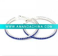 Wholesale 2011 latest fashion hoop diamond earring
