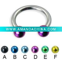 Wholesale Coated titanium body piercing/body multi-purpose rings