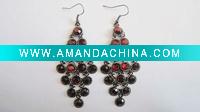 Wholesale 2011 fashion red acrylic dangle earring