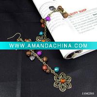 Wholesale Fashion flower chain earring