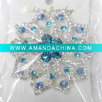 Wholesale big blue costume brooch