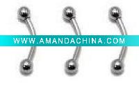Wholesale BODY JEWELRY(basic eyebrow ring),titanium plated piercing jewelry