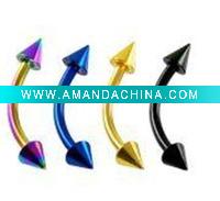 Wholesale Titanium Body Jewelry eyebrow ring