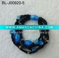 Wholesale 2011 fashion New design bracelet BLUE/BLACK