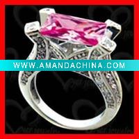 Wholesale 2011 unique ring with micro pave setting