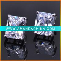 Wholesale Luxury silver CZ earrings--JE5060