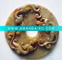 Wholesale jade disk, jade disc, jade carving craft