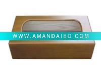 Wholesale elegant wooden tissue box