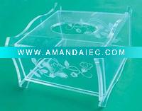 Wholesale transparent acrylic tissue napkin box