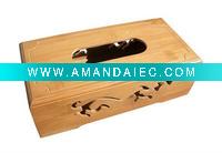 Wholesale Beautiful profile bamboo tissue box