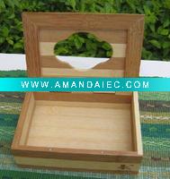 Wholesale Durable bamboo tissue box