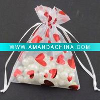 Wholesale Wholesale Sheer Oranza Bags Oranzga Gift Pouch Organza Bags Print