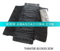 Wholesale black earring leatherette jewelry roll