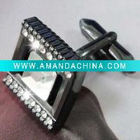 Wholesale upscale alloy crystal cufflinks jewelry sets alibaba express