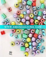 colorful bulk glass fancy beads