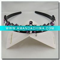 2011 lady's glitter rhinestone flower headband