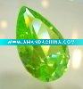 Pear cut apple green cubic zircon jewelry