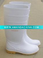 Wholesale White pvc rain boots for foods