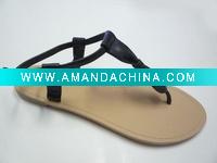 Wholesale Bule Flower Slipper
