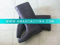 Wholesale good cheap PVC rain boot with steel toe protection